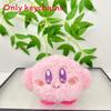 Plush Kirby Coin Purse Keychain Star Eye Embroidery Design For Gift Kids