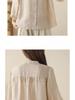 Spring/Summer Retro Slimming Cotton Linen Cardigan - Women's Seven-Sleeve Shirt