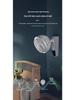 Wall-Mounted Punch-Free Air Circulator Fan for Kitchen & Bathroom