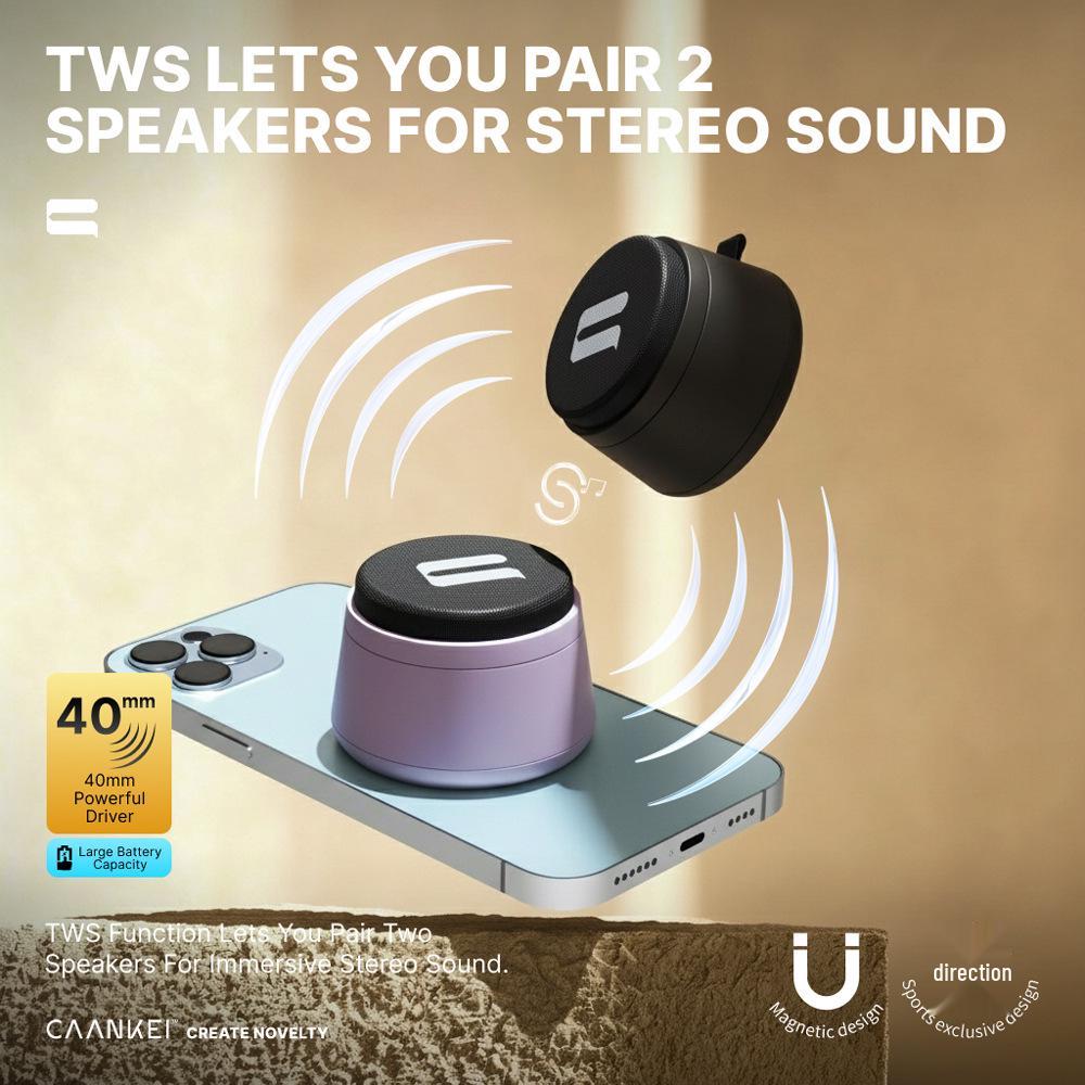 2025 High-Quality Wireless Magnetic Phone Holder & Mini Speaker Car Mount