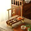 Bamboo Fruit Plate Pastry Box Beam Box Dried Fruit Plate Dessert Table Creative Household Dim Sum Basket Japanese Restaurant Tray