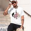 Japanese  Koi Fish  Samurai Sword Pattern d Light And Thin Unisex Tops Tees Casual d Unisex Beach tshirt  New Model