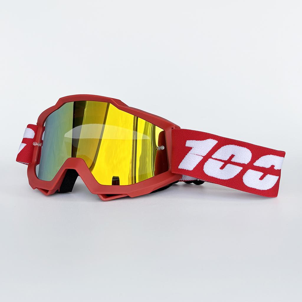 100 Motorcycle Goggles Cycling Glasses Outdoor Off-Road Ski Sport MX ATV Dirt Bike Racing Glasses Motocross Goggles Bike Google