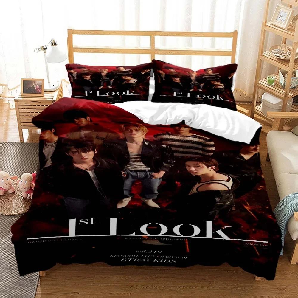 Streunende Kinder Fashion Men'S Group 3D Printed Bedding Queen Bedding Set Soft And Comfortable Customized King Size Bedding Set