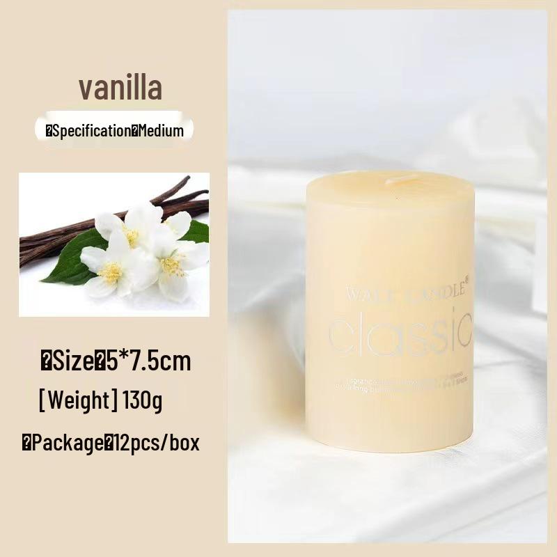 Colorful Cylindrical Scented Candles - Smokeless for Emergency, Weddings, Birthdays, and Church or Hotel Décor