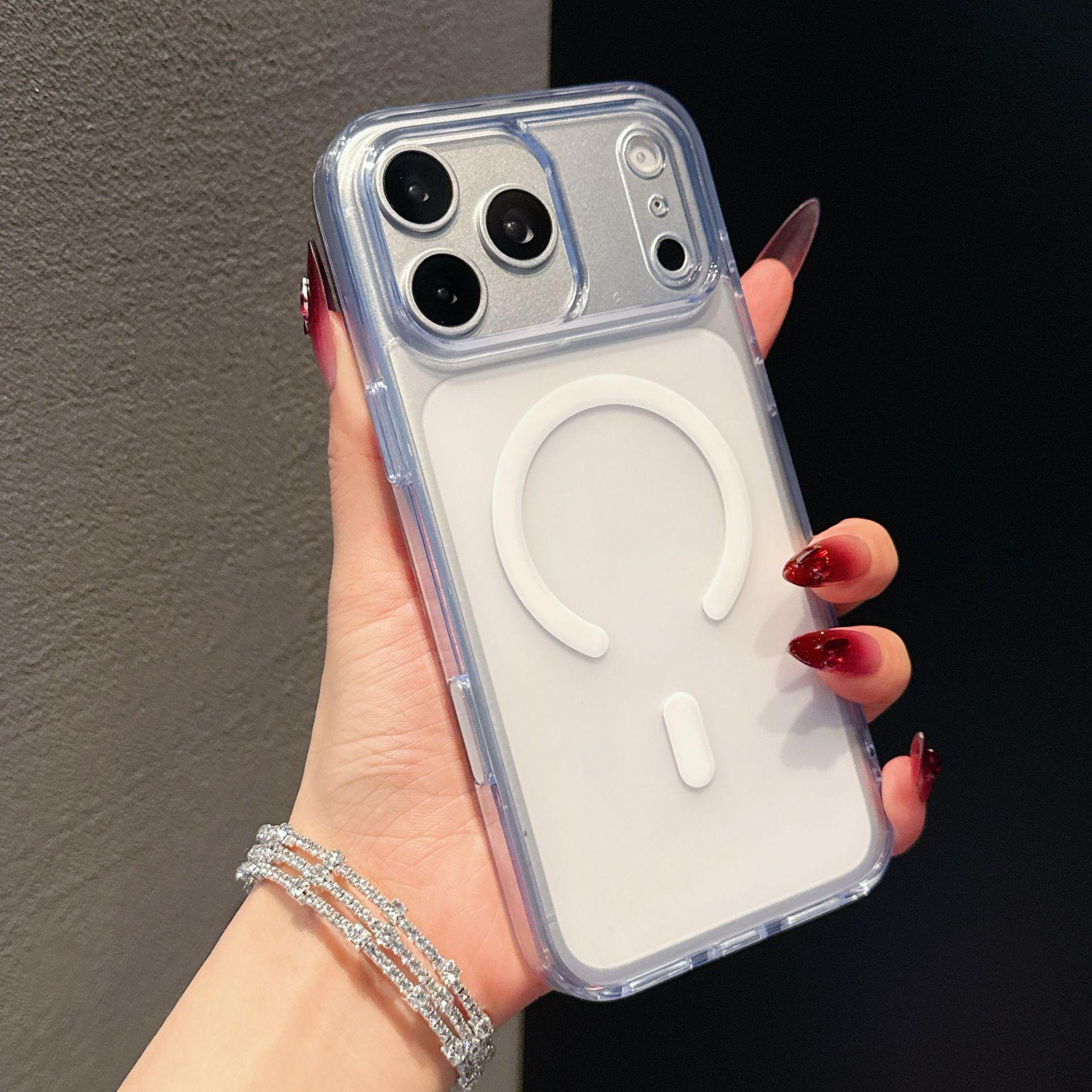 

iPhone 17 Pro Max AI Touch Ice Feel Magnetic Case for Apple 16/15 Protective Cover iPhone 17 белый