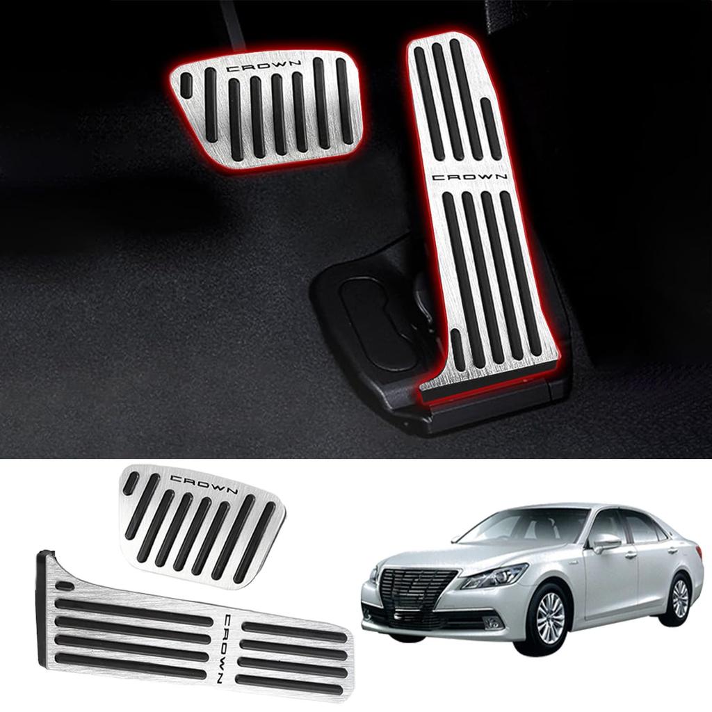 Yamlten Crown Pedal Cover 2022 Compatible with the New Crown and Crown Crossover Accelerator Silver (September - Present) TZSH35, AZSH35, Pedal,