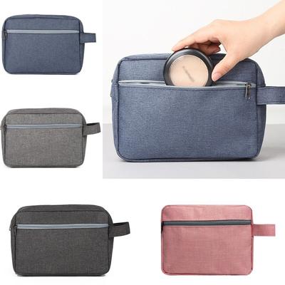 Handle Travel Toiletry Bag Water-resistant Makeup Pouch Simple Cosmetic Storage Bags  Bathroom