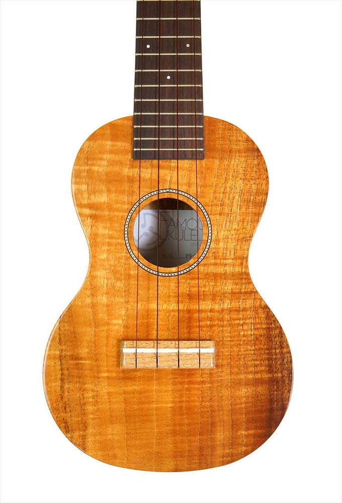 Domestic soprano ukulele hybrid series with case veneer Famous Hawaiian koa wood classic easy easy beginner [Famous] FS-200 (top introduction)