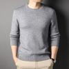 Autumn/Winter 2024 Men's Wool Half-High Collar Solid Color Sweater Cardigan