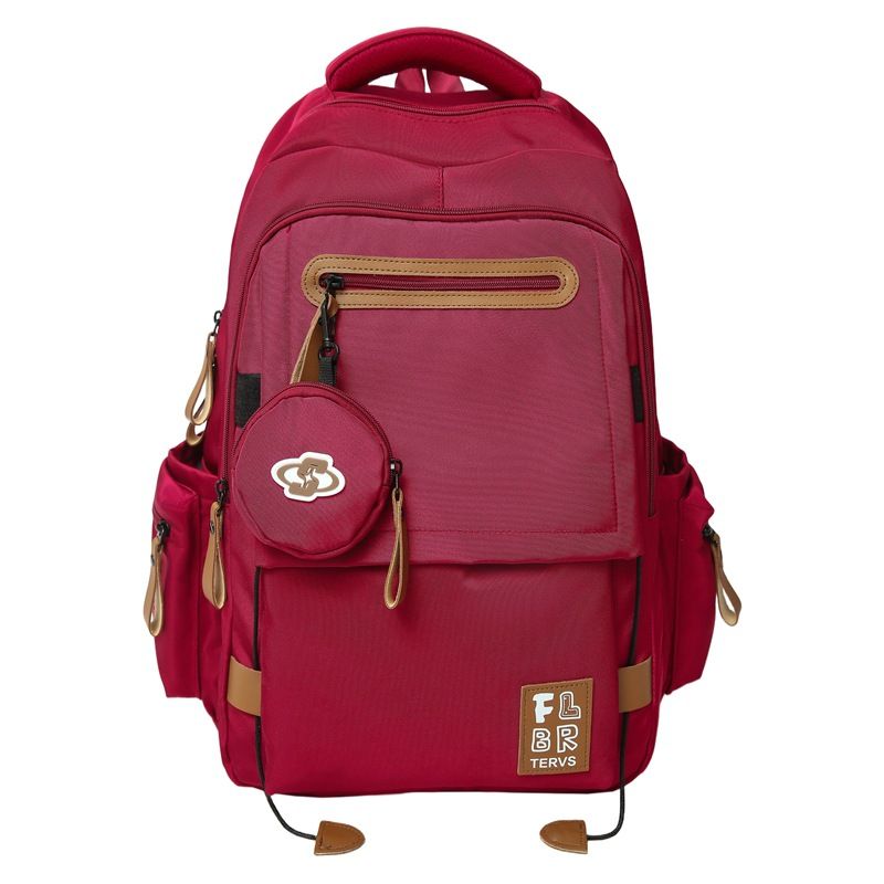 

Boy Schoolbag Lightweight and Large Capacity Backpack Spine Protection Burden Reduction New Arrival Handsome Backpack Student Middle School Student Red