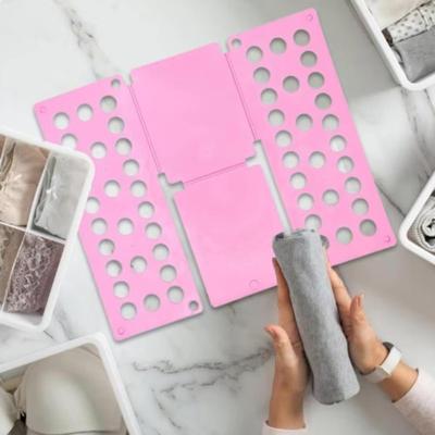 Tábua de dobrar roupas de plástico, pasta de lavanderia durável para crianças, fácil e rápida, tábua de dobrar camisas, ferramenta de armazenamento doméstico para crianças
