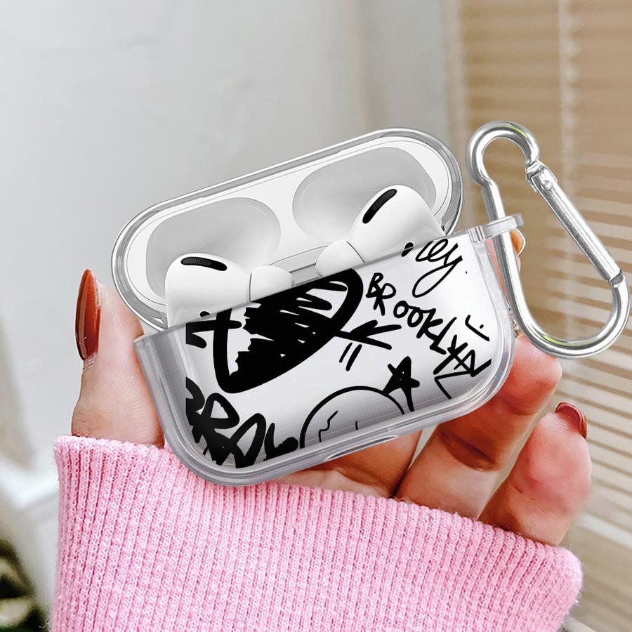 Cartoon Character Graffiti Case For Airpods 3 Pro2 Pro Pro3 4 1 2 Clear Earphone Cases Cover