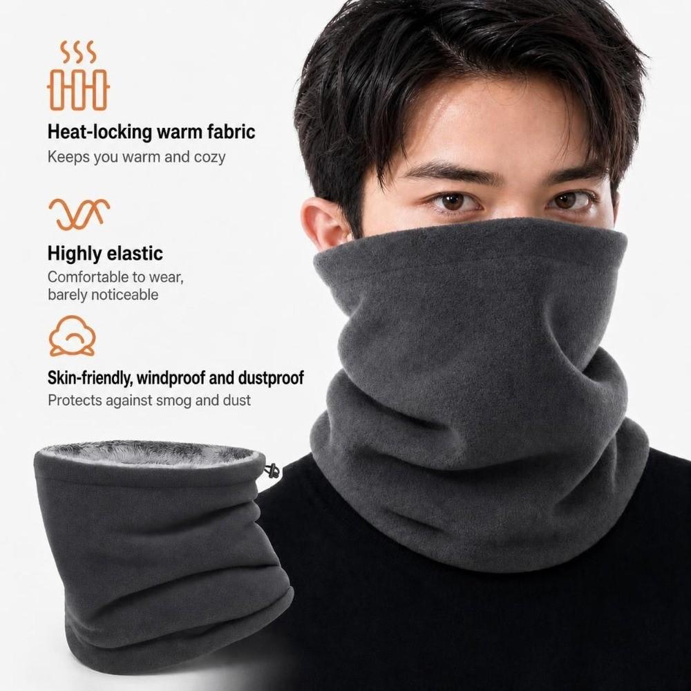 Fleece Lining Fleece Neck Scarf Thickened Face Cover Outdoor Warmer Cycling Neck Warmer Motorcycle