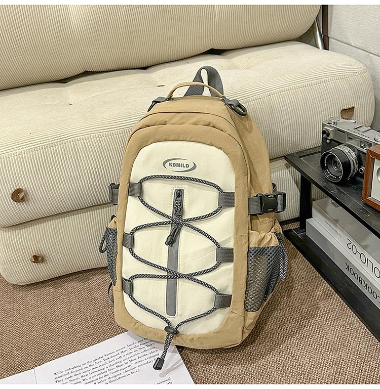 Schoolbag Outdoor Backpack Large Capacity Hiking Backpack Hiking Bag Boys Commuter School Bag Female College Student Computer Bag