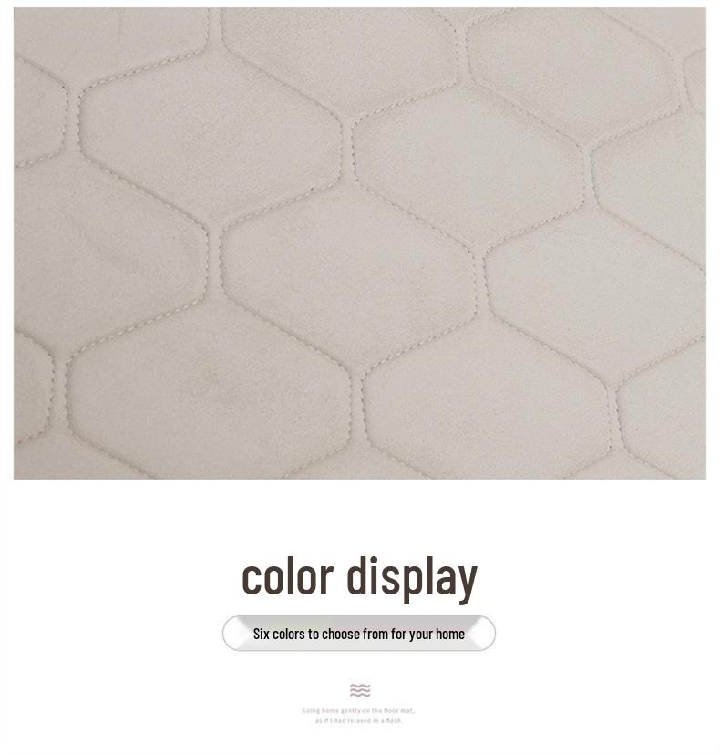 Rectangular Imitation Wool Floor Mat for Bedroom, Living Room, or Children's Room