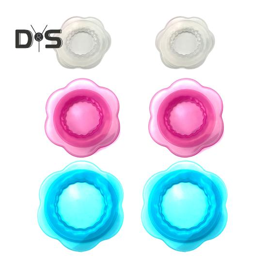 3/6 ks Silikonová strečová víčka pro skladování potravin Opakovaně použitelné elastické poklice na misky Design okvětních lístků Potravinářský silikon Mikrovlnný kryt