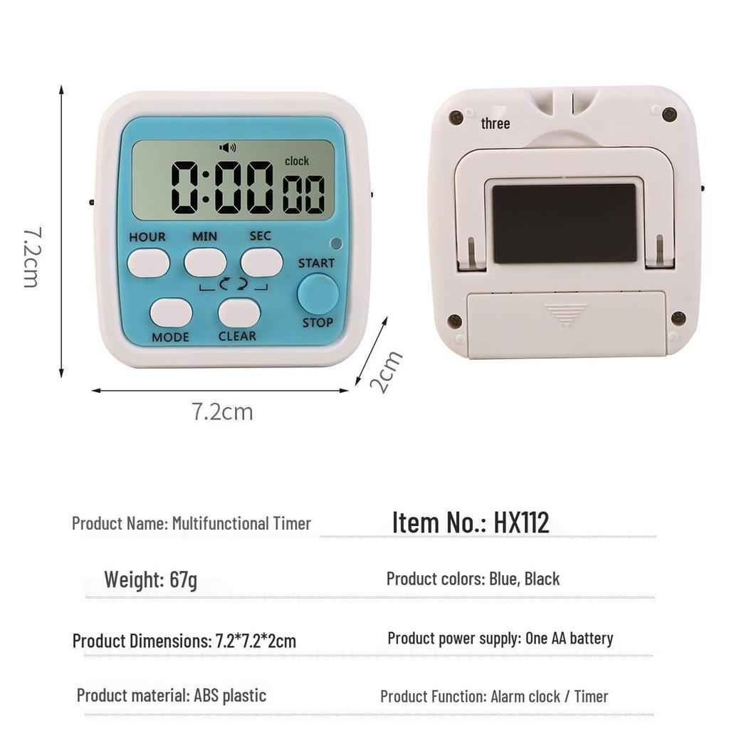 Multi-Functional Large Screen Timer: Kitchen Countdown, Bedroom Reminder, Alarm Clock.