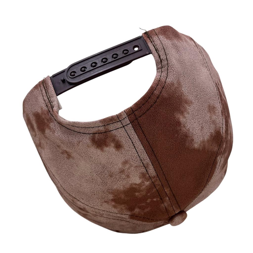 Casual hat imitation leather tie-dye baseball cap spring and autumn men's and women's outdoor sports sunshade sunscreen cap