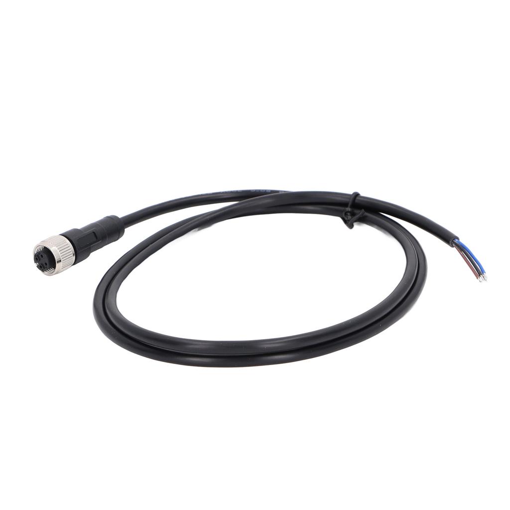 Cablu M12 4 Pini Soclu Aviație Cablu Electric Conector Femelă 1M 250V AC DC pentru Echipamente Mașini