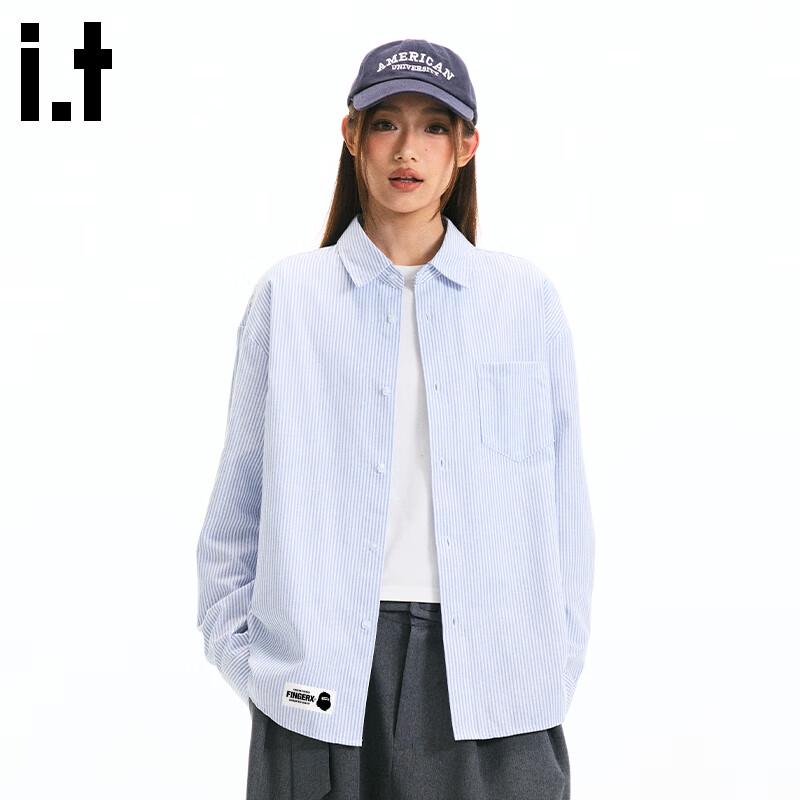 Fingercroxxit Men s Japanese Style Striped Long-Sleeve Shirt XL