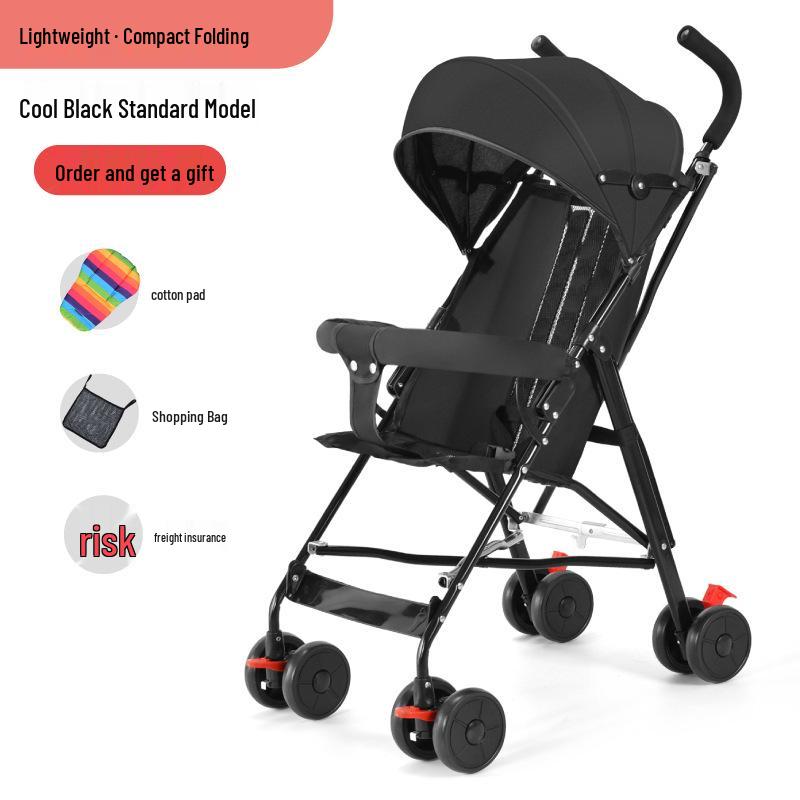 Lightweight Folding Baby and Toddler Umbrella Stroller with Recline Feature