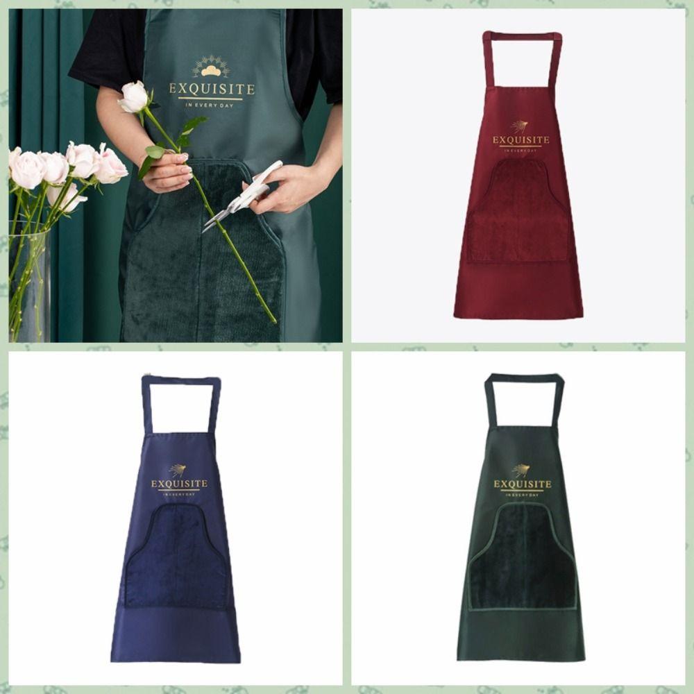 

Маслостойкий кухонный фартук с карманным фартуком для приготовления пищи Uniform Hand Wipe Apron Ресторан