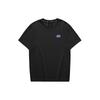 Colorful Casual Series Letter Print Round Neck Quick-Dry American Vintage Short Sleeve T-Shirt Unisex Tops Carbon-Black L223U044-0018
