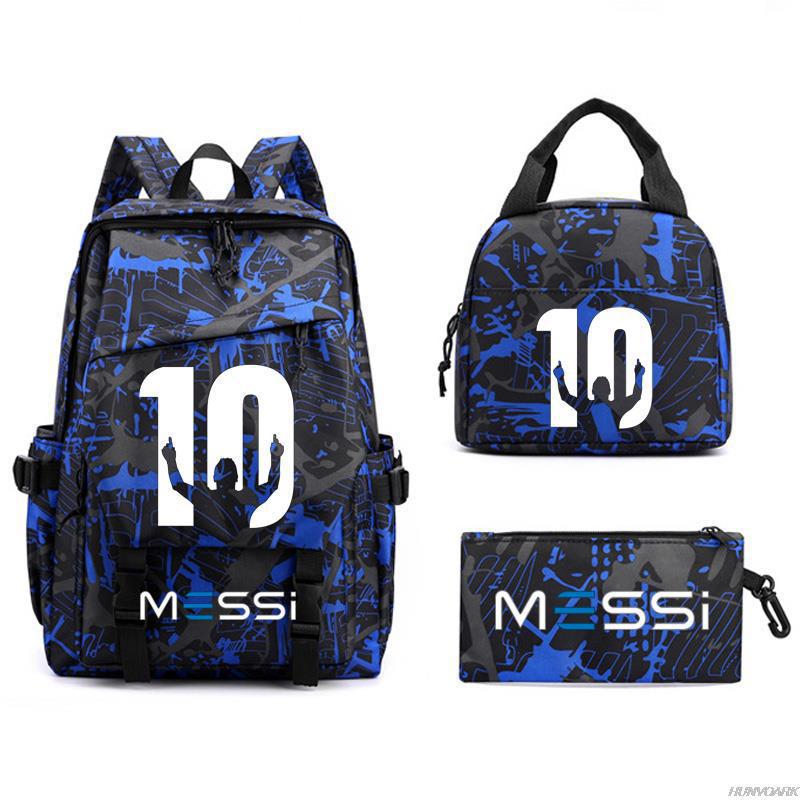 Football Printed Student Backpack Multifunctional Usb Interface Large Capacity Leisure Travel Backpack