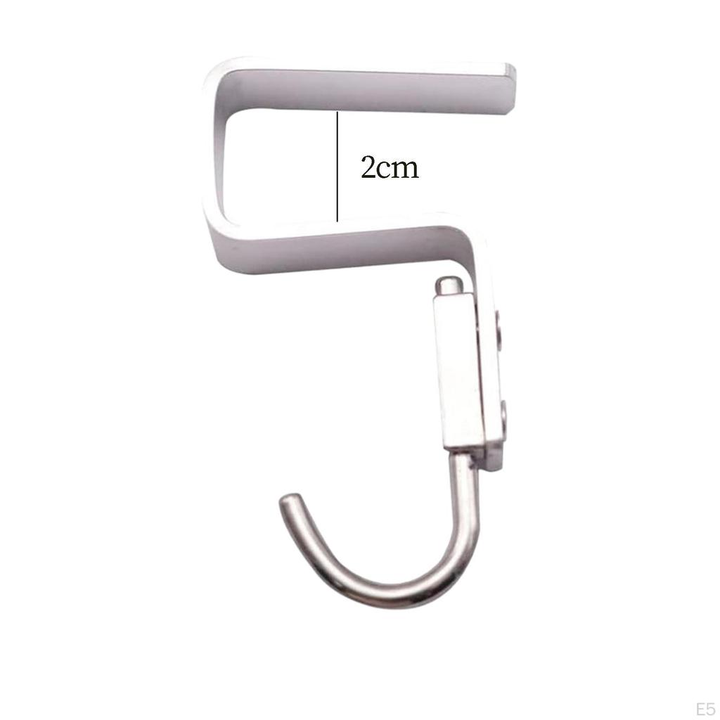 Aluminum Hook for Desktop Use, Table Attachment Bags