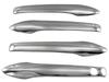 BRIGHTZ Finish Stainless Steel Door Handle for Toyota Aqua with MXPK16 Ultra-Mirror Covers, 4-Piece Half-Type, (2010, 2011, 2015, 2016) [Compatible