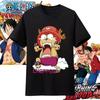One Piece Anime Character Printing Oversized Cotton Tshirt Men and Women Comfortable Y2K Childrens Clothing Summer Tshirt