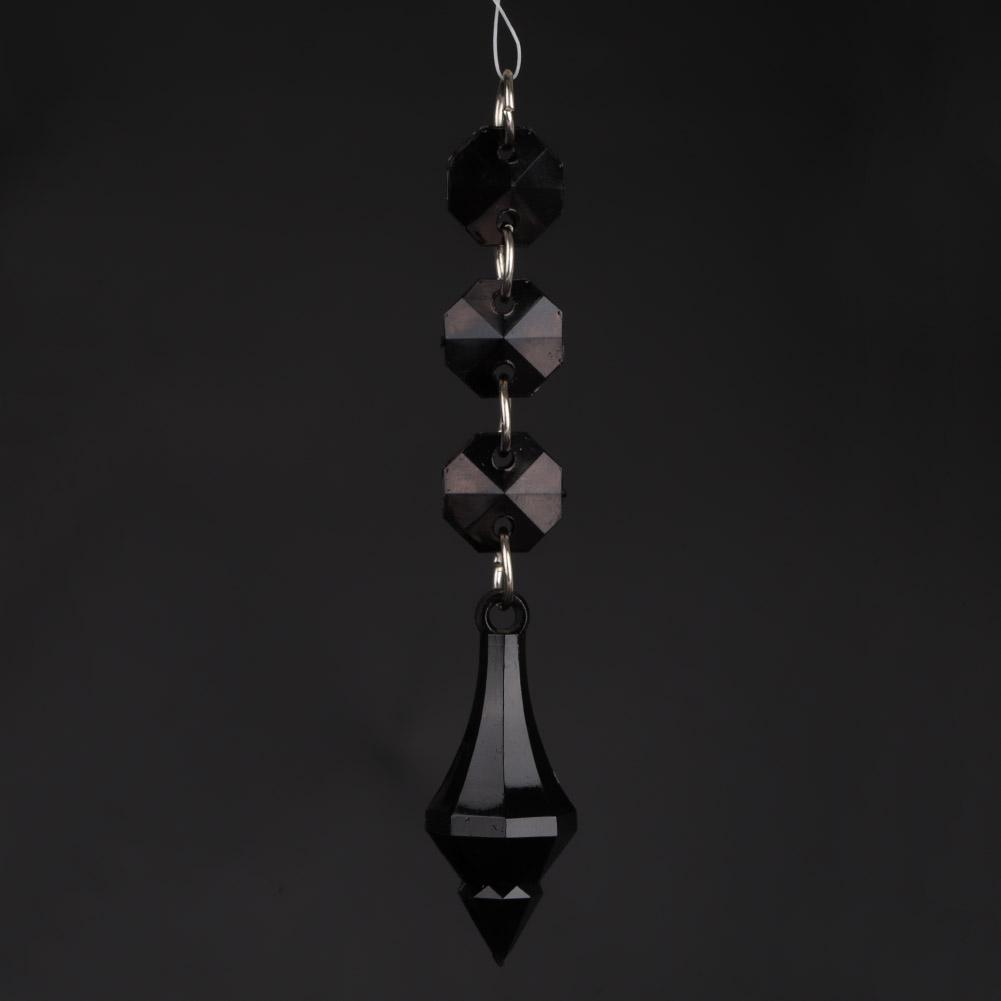 DIY Gennemsigtig Akryl Kugle Perle Hængende Vedhæng Dekoration Ornament Tilbehør (M)
