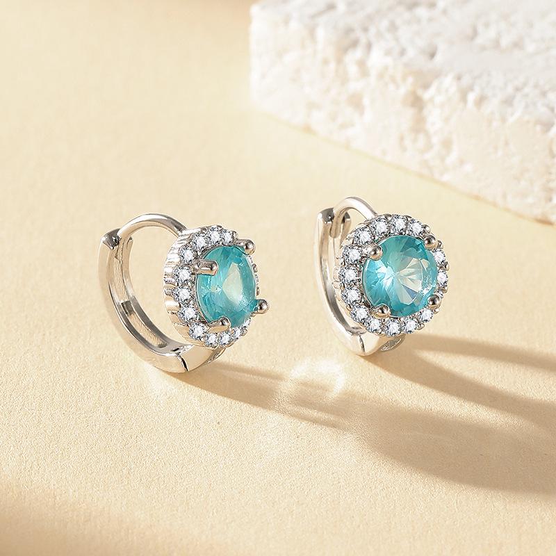 New One-Carat Imitation Moissanite Earrings: Hypoallergenic, Stylish Earrings for Women
