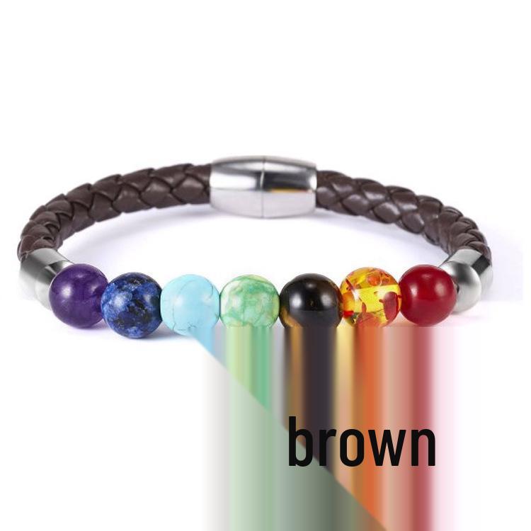 Korean Style Unisex Rainbow Woven Bracelet, Adjustable