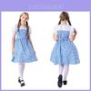 Trollmannen fra Oz Dorothy Jentekjole Kostyme For Cosplay Og Halloween Grønn Eng Eventyr