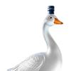 Goose Shaped Glass Decanter, 3D Sculpted Whiskey Bottle with Stopper, 350ml Art Deco Carafe for Bourbon Wine, Home Bar Decor Gift