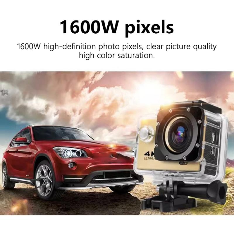 Multifunktionaler Camcorder mit 3840x2160 Auflösung, automatischer Zeitmessung für Outdoor-Sportarten, unterstützt WLAN-Verbindung