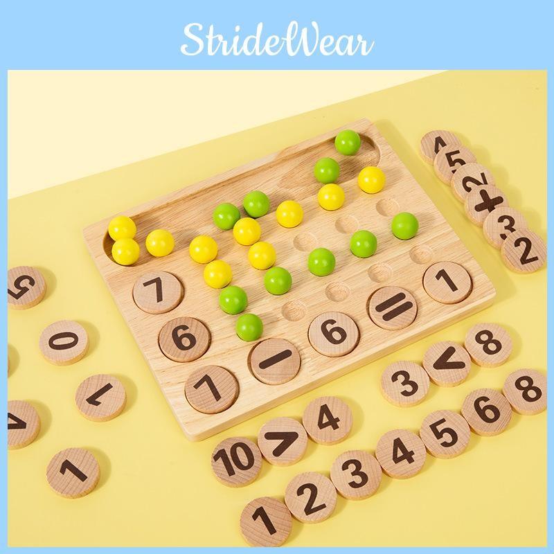 Math Wooden Number Calculation Cognition Block Game Board Children Puzzle Toy