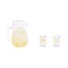 3 Pieces Diorama Accessory Decorative Lemon Tea Miniature Drinkware Translucent