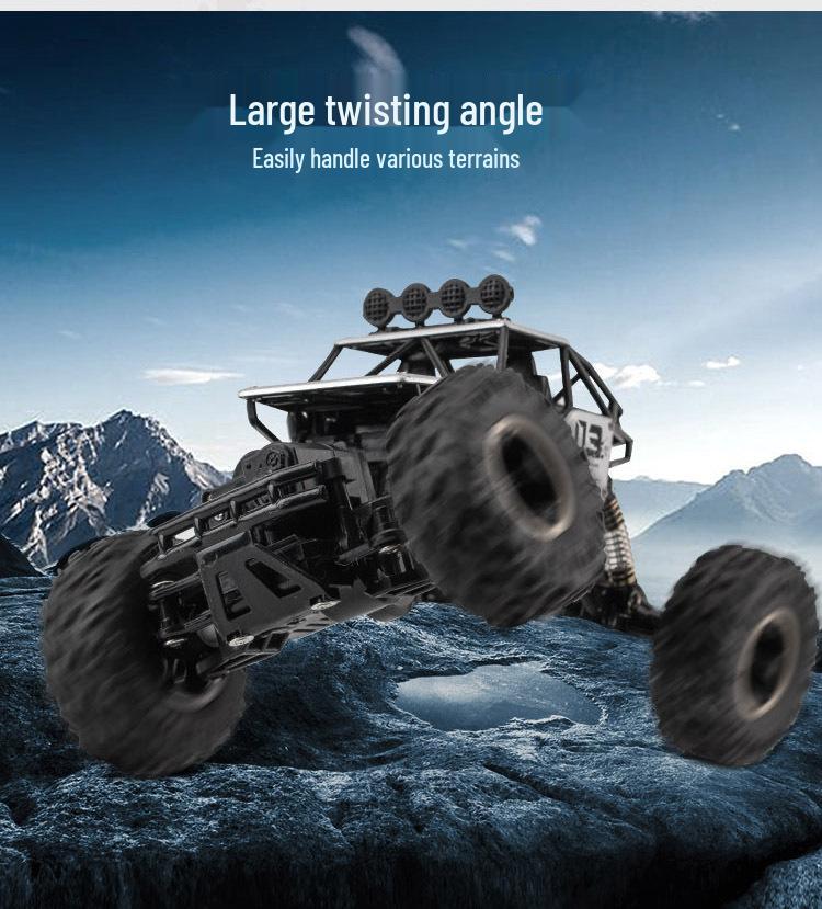 Large 4WD Remote Control Off-Road Drifting Car, Alloy High-Speed Climbing & Racing Toy for Boys