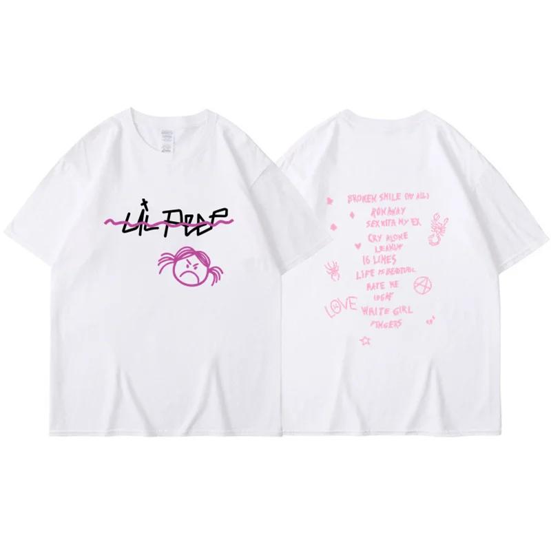 Rapper Lil Peep T Shirt Men Women Fashion T-shirt Tshirt Kids Hip Hop Tops Tee Music Tshirt Boy Tees Mens Clothing Summer