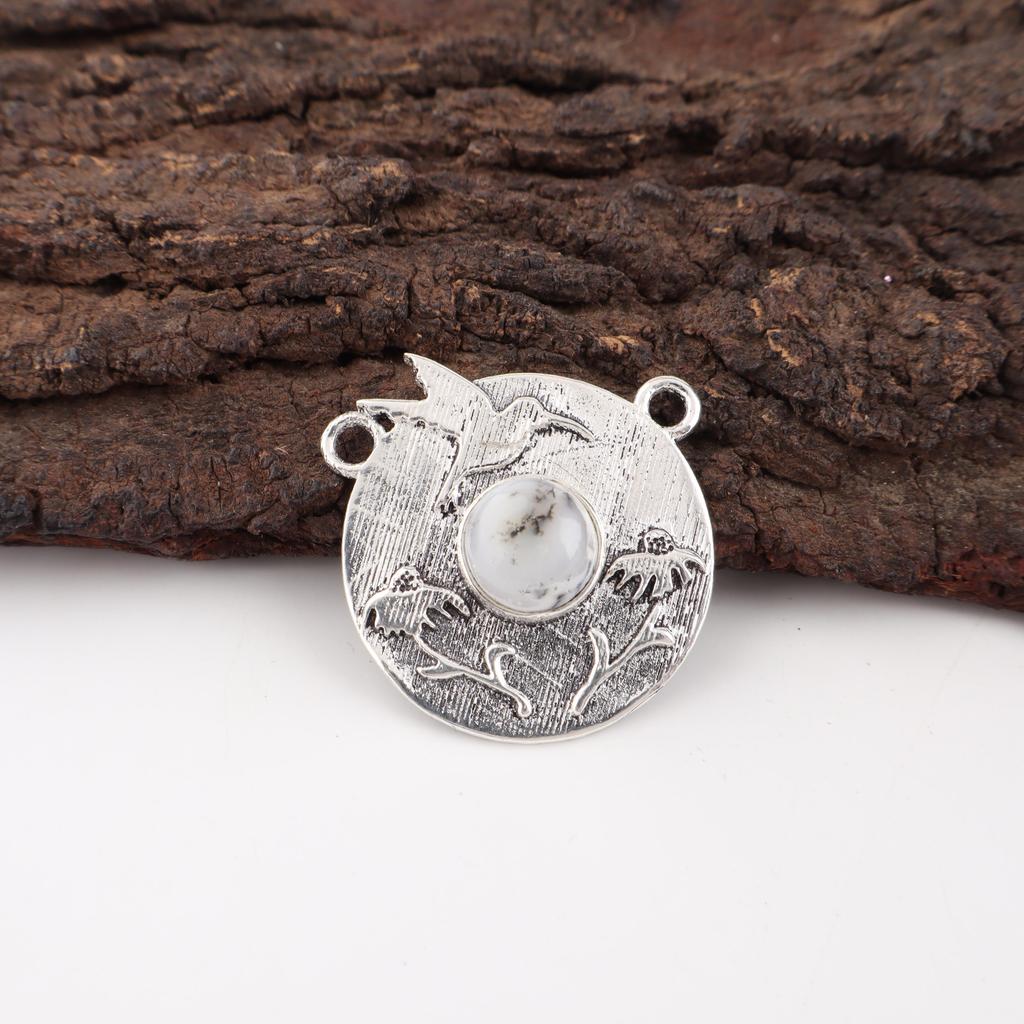 Dendritic Opal Jewelry, 925 Solid Sterling Silver Jewelry, Handmade Gorgeous Silver Pendant For Thanksgiving Gift