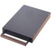 Espresso Knock Box Coffee Knocker Drawer Dump Bin Container with Walnut Handle under Grinding