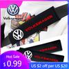 2026 Hot For Volkswagen VW 1/2pcs Suede Car Safety Belts Shoulder Protection For Volkswagen Jetta Golf Passat Polo Tiguan Arteon