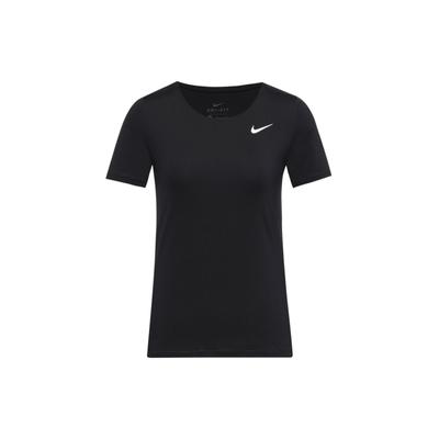 Logo Print Quick-Dry Breathable Round Neck Short Sleeve T-Shirt Women Tops Black AT4546-010