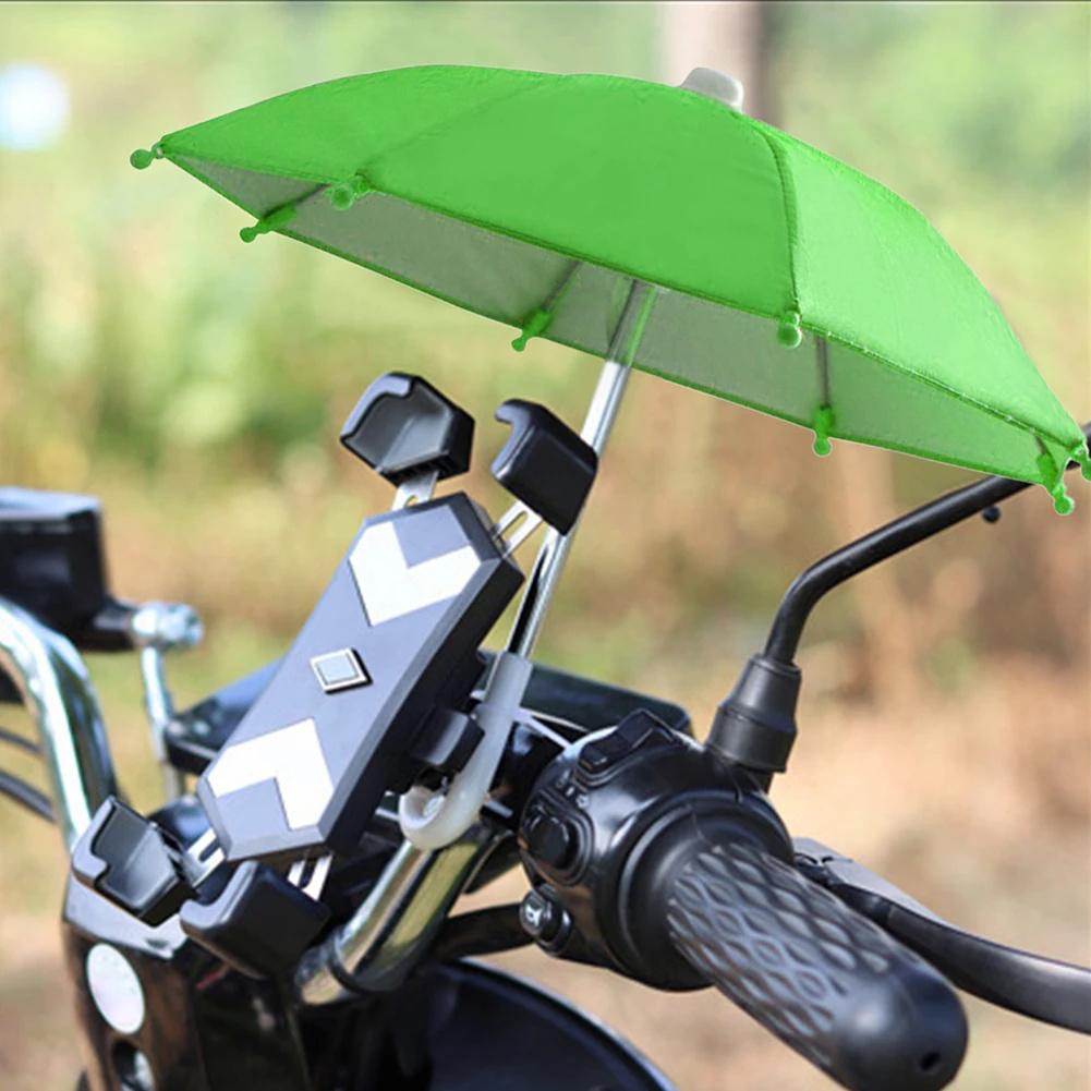 Phone Umbrella For Sun Cell Phone Umbrella Stand Outdoor Waterproof Umbrella Mobile Phone Holder For Bicycle And Motorcycle Decoration