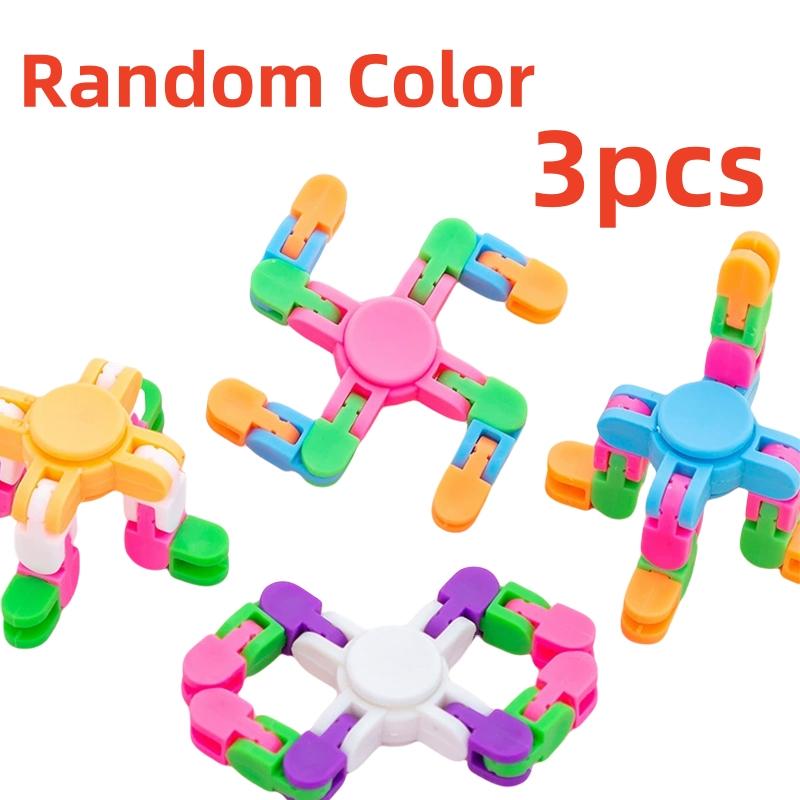 3Pcs Transformable Fidget Spinner Gyro Stress Relief Toys Adult Kids Birthday Party Favors Pinata Fillers School Rewards Gifts