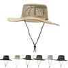 Men's Western Cowboy Hat Summer Breathable Fishing Hat Outdoor Travel Leisure Women's Sunshade Straw Hat Sunscreen Hat Sun Hat