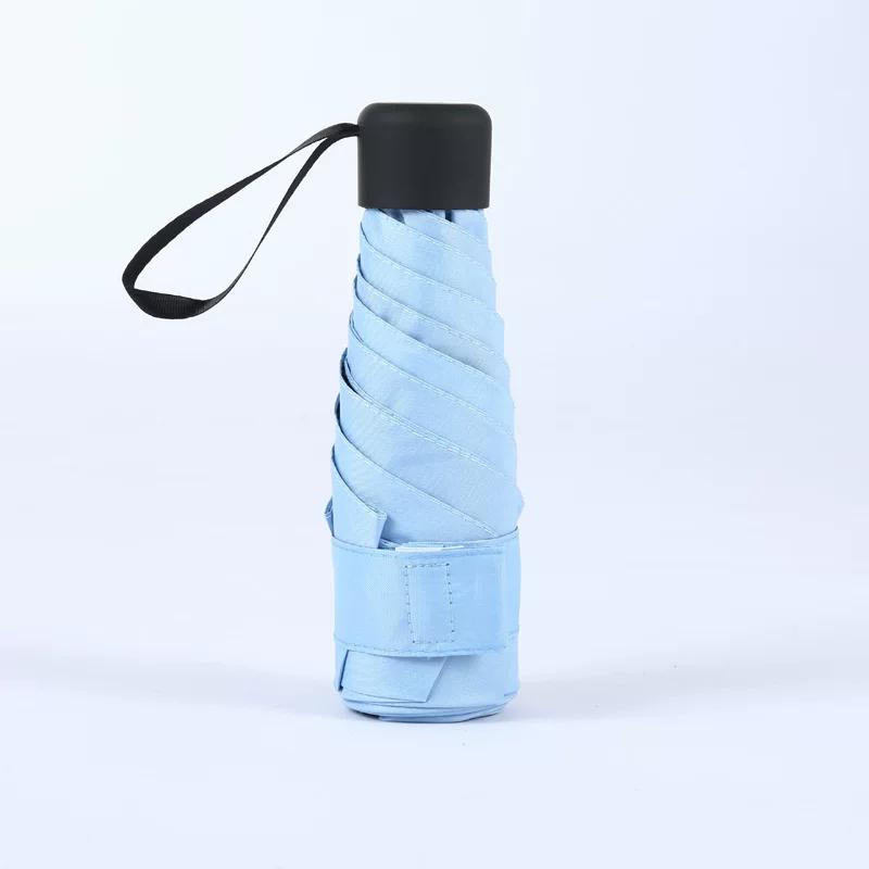 Umbrella for Sun and Rain, Black Coating for Sun Protection, Ultra-Light and Compact Pocket Umbrella, Manual Women's Umbrella, 50% off Pocket